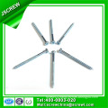 Customized Galvanized Cross Recessed Pan Head Half Threaded Screw